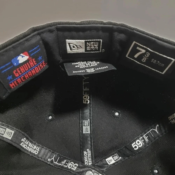 59Fifty/New  Era Mens 7 3/8 Chicago White Sox Fitted Hat - Picture 2 of 8